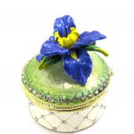 Les Tr&eacute;sors De Lily [L6459] - Coffret &agrave; Bijoux 'Iris' bleu