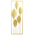 Les Tr&eacute;sors De Lily [A3202] - D&eacute;coration m&eacute;tal XXL 'Pampa' dor&eacute; - 90x31 cm