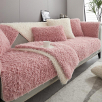 Pliu&scaron;inė sofos pagalvėlė, žieminė pliu&scaron;inė, sustorinta, neslystanti pagalvėlė, sofos užvalkalas, naujas, pilnai uždengtas, audinio rank&scaron;luostis 70*70cm