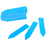 100 vnt. plastikinių augalų sėklų etiketės vazonų žymekliai medelyno sodo kuoliuko etiketės 10x2 cm One Size mėlyna