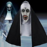 Nauja vienuolė siaubo kaukė gaubtu &scaron;almas Valak Helovinas baisus Cosplay kostiumai Prop Party