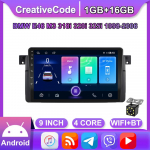 9 colių Android automobilio radijas, skirtas BMW E46 M3 Rover 318/320/325/330/335 1998-2006 automobilių multimedijos grotuvas GPS navigacijos galvos blokas WIFI 1+16GB
