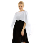 Moteri&scaron;kas &scaron;ifonas Bolero Eleganti&scaron;kas Mink&scaron;tas Vestuvinis Nuotakos Cape Prom Vakarėlis Gūžčioja pečiais Vakarinės Suknelės Skaros Apvyniojimai One Size balta