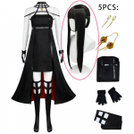 Anime Spy X Family Yor Forger Cosplay kostiumas Yor Briar Suknelė Perukas Thorn Princess Juodojo sijono komplektas Helovino vakarėlio kostiumų kostiumas