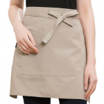Unisex vandeniui atspari pusiau prijuostė su ki&scaron;enine padavėja virėjos juosmens prijuoste atspari restorano kavinė Suvarstoma trumpa prijuostė