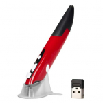 Belaidė pelė 1200DPI didelio jautrumo 2,4g ne&scaron;iojamasis USB optinis pristatymo ra&scaron;iklis pelė Reguliuojamas plan&scaron;etinis kompiuteris, stalinis kompiuteris, Smart TV dėžutės pelė sidabro pilka spalva