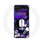 Coque pour Samsung Galaxy A22 5G Bangtan Sonyeondan BTS Logo Army Bomb Lightstick