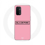 Coque pour Oppo A54 5G Blackpink Groupe de K-pop Logo Fond Rose