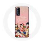 Coque pour Vivo Y72 Demon slayer merry christmas affiche Anime Manga