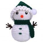 Kalėdų nėrimo rinkinys pradedančiajam Sniego senelio dizainas su lengvai vykdomomis instrukcijomis Rankų įgūdžiai Patobulinkite Atleiskite nuobodulį Kalėdų sniego senelio nėrimo rinkinys įvairiaspalvis