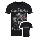 Iron Maiden Sketched Trooper Rock Band juodi unisex mar&scaron;kinėliai S