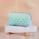 Kelioninis kosmetikos krep&scaron;ys Didelės talpos makiažo mai&scaron;elis Studentų pie&scaron;tuko dėklas Kelionių organizatorius &Scaron;irdies ra&scaron;tas PU vandeniui atsparus makiažo krep&scaron;ys violetinė