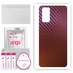 apgo skin sticker film foil vinyl for the BACK compatible with vivo iQOO 3 5G, scratch-resistant, easy to install - Carbon Chameleon CAKA5