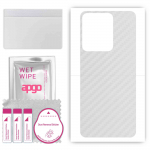 apgo Protective Skin Sticker for the back compatible with Vivo Y78, Wrap Film, Foil, Vinyl - Pattern Transparent Carbon