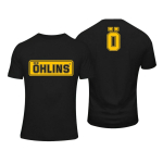 2024 m. vasaros nuostabūs mar&scaron;kinėliai Unisex Ohlins Shock Suspension Automobilių motociklų Sportinių lenktynių mar&scaron;kinėliai Kasdieniai dideli mar&scaron;kinėliai Unisex mar&scaron;kinėliai Unisex L