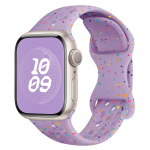Originalus sportinis dirželis Apple Watch Band Ultra 2 49mm 45mm 44mm 42mm 38mm spalvotų dalelių guminė juosta, skirta IWatch 9 8 7 6 5 SE For 42mm 44mm 45mm