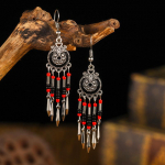 Bohemian Drop Dangle Auskarai Moterims Geometriniai Emaliai Rankų Darbo Karoliukai Kutas Vintage Boho Auskarai Papuo&scaron;alai Pendientes Mujer