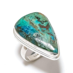 Malachite Gemstone Handmade 925 Sterling Silver Gift Jewelry Ring Size 6 e6r13