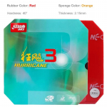 Originali DHS Hurricane 3 Neo stalo teniso guma lipni profesionali stalo teniso guma Nereikia stiprintuvo Red H40 T2.15