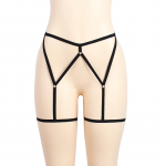 1 vnt. Ne&scaron;iojamas bondage kojų diržas, kelnaitės, apatinis trikotažas, auk&scaron;tu liemeniu, universalus, moteri&scaron;kas, seksualus, elastingas, kojų rai&scaron;tis S