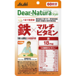 Asahi Dear-Natura Style Iron x Multivitamin 60 capsules Iron preparations Minerals Iron preparations 1 set