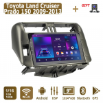 Android Carplay automobilinis radijas, skirtas Toyota Land Cruiser Prado 150 2009-2013 Multimedijos grotuvas galvos blokas Stereo GPS navigacija BT WIFI 4+64GB 1+16GB
