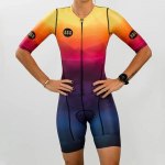 Tres Pinas-Conjunto De Triatl&oacute;n Para Mujer, Maillot De Manga Corta Para Ciclismo, Ropa De Verano Para Bicicleta L