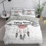 Sapnų gaudyklės patalynės komplektas Eleganti&scaron;kas bohemi&scaron;kas antklodės užvalkalas Karalienės dydžio 240x220 Etni&scaron;kas antklodės užvalkalas Viengulis Dvigulis Karali&scaron;ko dydžio Patalynės užtiesalas 200x200cm 3pcs
