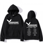Ariana Grande gobtuvas rudeniui/žiemai Gotika Patogūs megztiniai ilgomis rankovėmis Hip Hop Drabužiai Sudaderas Hooded Punk Hoody M