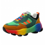 Mada Mada Platforminiai Sportbačiai Moterims Tendencija Spalvingi Storo Pado Sportbačiai Moteris Sportiniai Batai Dizainerio Moteri&scaron;ki Batai Zapatos Mujer 35