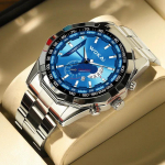 Vyri&scaron;kas kalendorinis automatinis skeleto mechaninis laikrodis