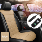 12V-24V &Scaron;ildomas automobilio sėdynės pagalvėlės užvalkalas Neslystantis &Scaron;iltas žieminis automobilio sėdynės užvalkalas Universalus automatinis sėdynės &scaron;ildymo pagalvėlės salono priedai smėlis