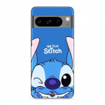 Coque - MANIACASE - Google Pixel 8a Pro - Silicone - Souple - Motif Stitch Cute Ohana juoda