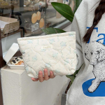 Kūdikių vystyklų laikymo krep&scaron;ys Ne&scaron;iojami kelioniniai kūdikių skalbimo reikmenys Užtrauktuku laikymo krep&scaron;ys Mados gėlių didelės talpos laikymo rankinė