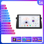 Ossuret 2 Din Android automobilio radijas BMW E46 M3 1999 -2006, Carplay Andriod Auto Multimedia Stereo Bluetooth 9 colių i&scaron;manusis ekranas SWC RDS OBD2 SWC S6 8Core 6G 64G AI