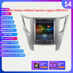 Ossuret 9.7 Android 13 Belaidis Carplay Subaru Outback Impreza Legacy 2009-2014 Automobilio Stereo Radijas GPS I&scaron;manusis Medijos Grotuvas 4G BT 2 Din S4 8Core 4G 32G