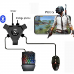 RUIRUIYU Pubg mobiliųjų žaidimų pulto valdiklis žaidimų klaviatūros pelės keitiklis, skirtas Android telefonui ir kompiuteriui Bluetooth Converter + mouse keyboard set