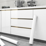 Lipni PVC spintelės plėvelė Vandeniui atspari virtuvės spintelės danga Nuimama nulupama ir priklijuojama Apsauginė danga spintelės durelių renovacijai 60cm-3M