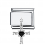 Love Heart Cross Butterfly Italian Links Charms nerūdijančio plieno 9 mm apyrankės karoliukai žavesys pasidaryk pats papuo&scaron;alų kūrimas madinga dovana A5