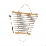 Ritmo vėjo varpeliai su lazdele, tvirti, ne&scaron;iojami, energijos varpelis, mu&scaron;amasis instrumentas klasei