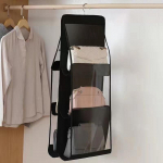 Mai&scaron;elio laikymo pakabinamas krep&scaron;ys Pakabinamas dvipusis skaidrus &scaron;e&scaron;ių sluoksnių laikymo krep&scaron;ys Miegamojo spinta Sandėliavimo mai&scaron;elis dulkių mai&scaron;elis 3 layers,6 compartments balta