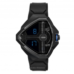 Hamilton Ventura Edge Dune Limited Edition Guminis dirželis Juodas ciferblatas Kvarcinis H24624330 100M Vyri&scaron;kas laikrodis juoda
