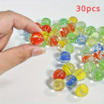 30/100 vnt., vitražo rutuliukai 16 mm/0,63 colio stiklo rutuliukai, apvalūs stiklo karoliukai, vazos brangakmeniai akvariumas (Atsitiktinė spalva) 30 PCS