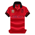 RogueWave Nauji Vasariniai Vyri&scaron;ki Polo Mar&scaron;kinėliai Puikaus Dizainerio Siuvinėti Trumpomis Rankovėmis Laisvalaikio Sportiniai Laisvi Dydis Plius ES Dydis 7XL XS red
