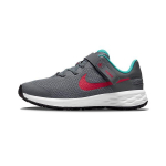 Nike Revolution 6 FlyEase PS Dūminės pilkos su Siren raudona Vaikų sportbačiai I&scaron;plautos-mėtinės DD1114-006 28