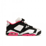 Air Jordan 6 Retro Low GS Fierce Pink Vaikams Sportbačiai Balti Juodi 768878-061 36.5