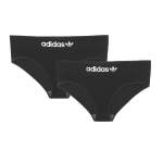 Adidas Originals pilnos apsaugos elastingi patogūs ploni antibakteriniai trikampio formos moteri&scaron;ki apatiniai 2 vnt. pakuotė Juodi 4A4P67-908 L