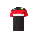 Puma Ferrari Racing Series Color Block Logo Print Crew Neck Puloveris Trumpomis Rankovėmis Unisex Vir&scaron;ūnės Juoda 538159-01 L