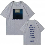 Streetwear Billie Hit Me Hard and Soft Tour Mar&scaron;kinėliai Harajuku Hip Hop O-kaklu Trumpomis Rankovėmis Kasdienis Aprangas Drabužiai 4XL