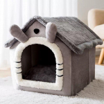 Nuimama ir plaunama naminių gyvūnų vila: Jauki uždara lova katėms ir &scaron;unims, &scaron;iltas komfortas visais sezonais Large (Cats up to 23 lbs, Dogs up to 15 lbs)